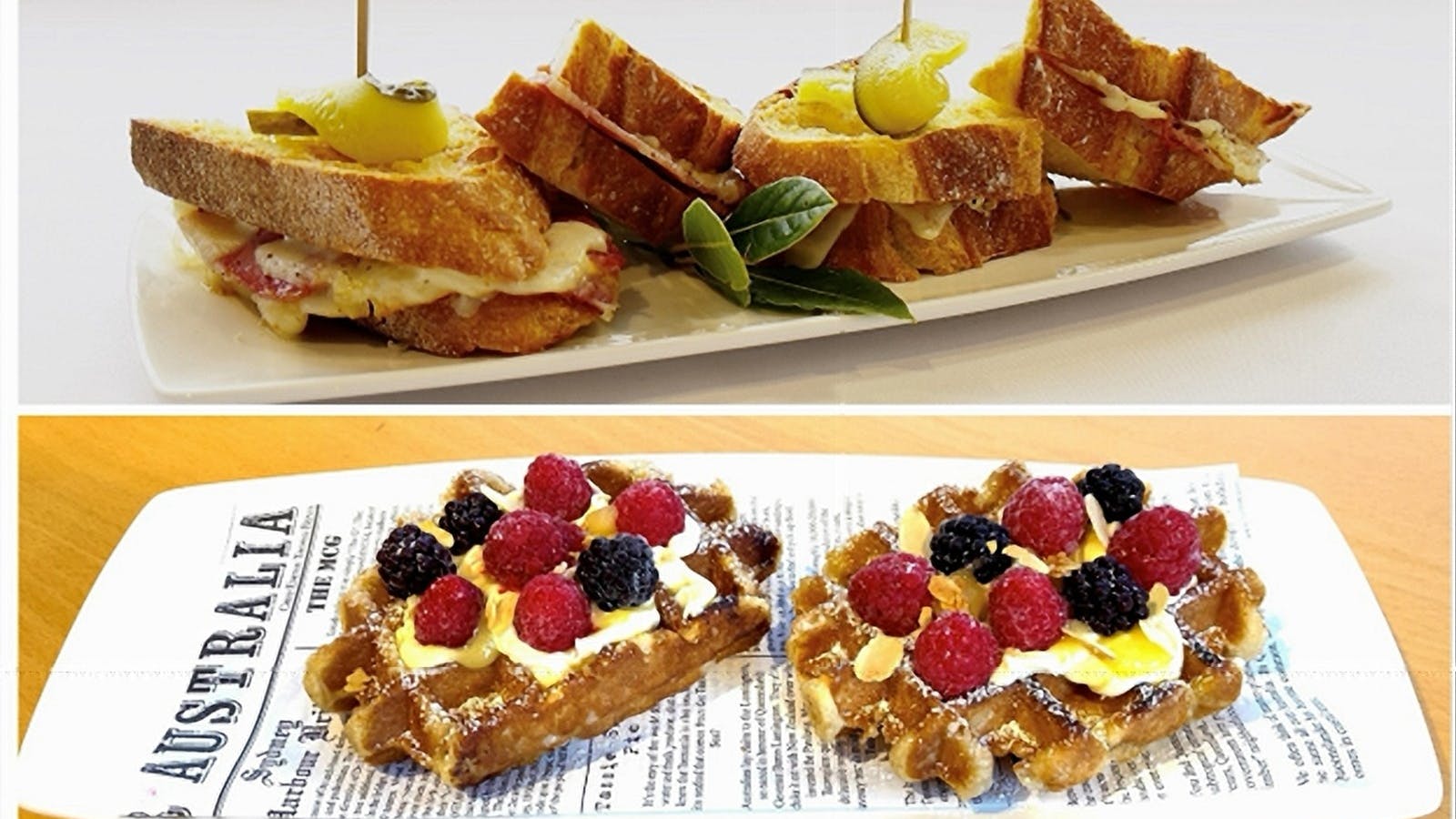 Reuben Sandwich & Belgium Waffles