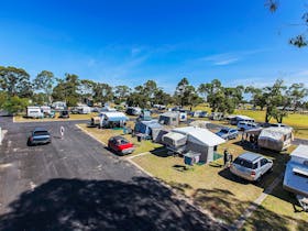 Caravans at the Naracoorte Big4 Holiday Park