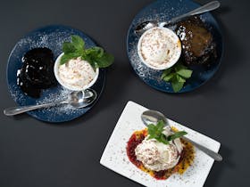 Choose from 3 desserts.