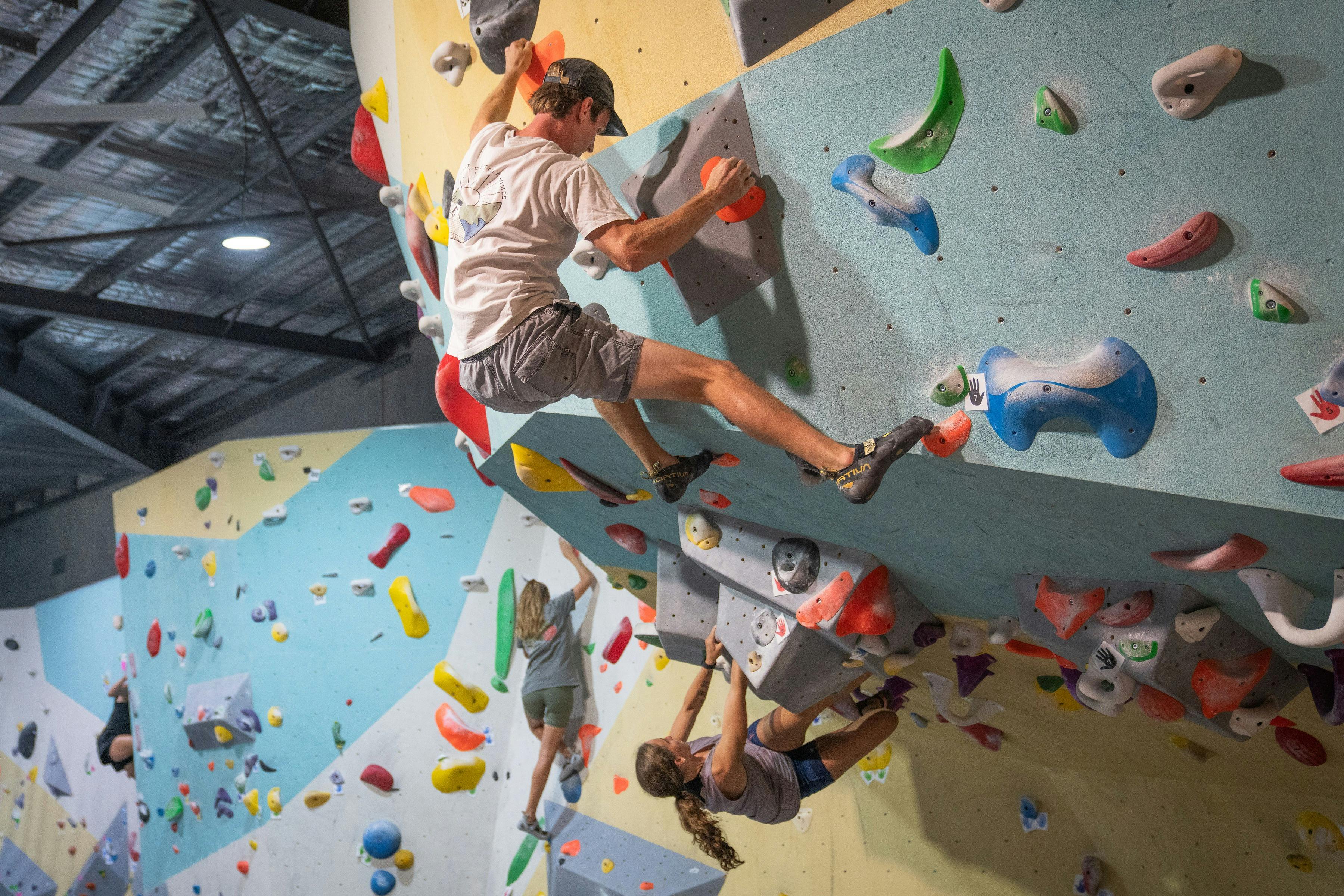 Climber on the wall