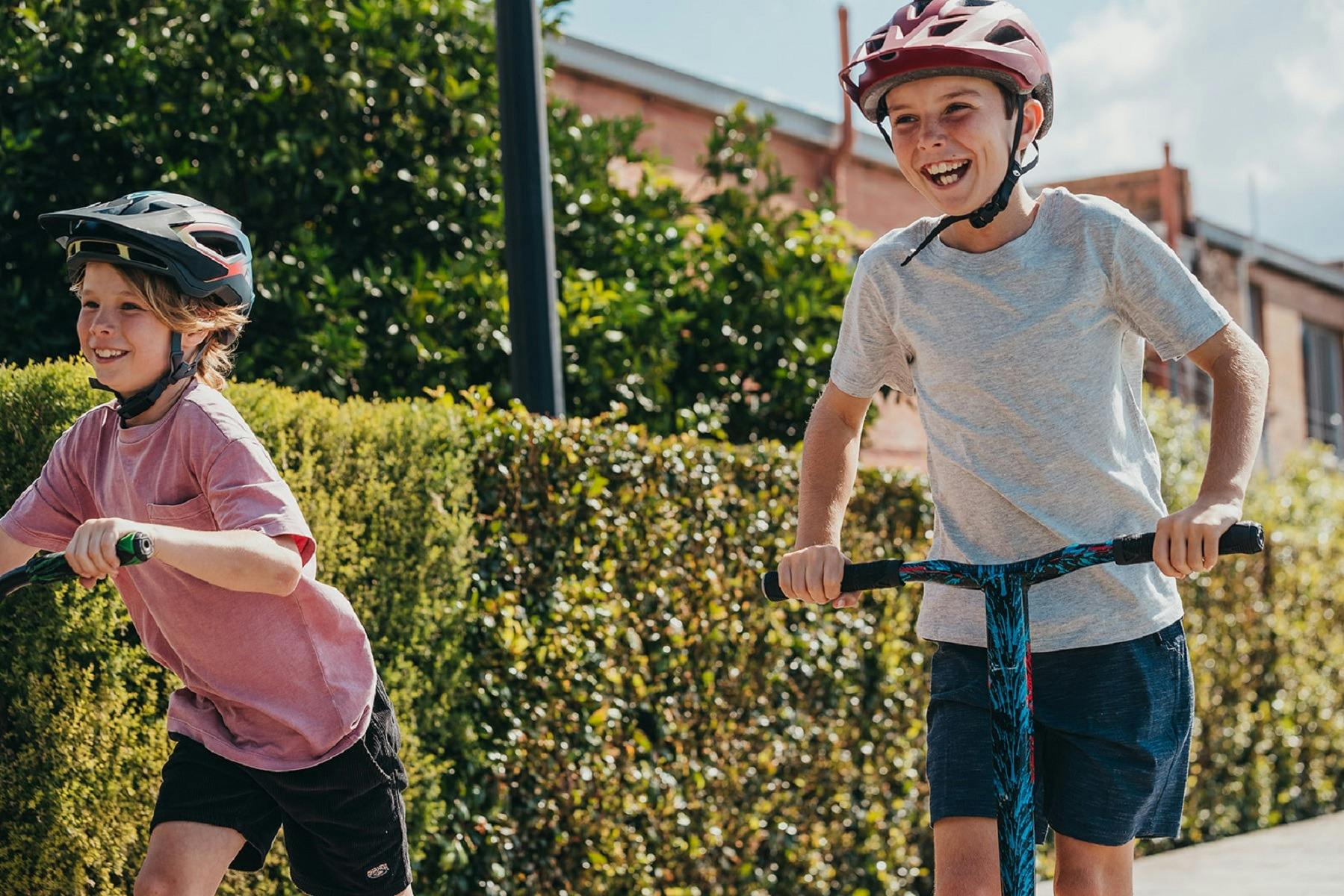 Scooter fun at The Levee, Central Maitland