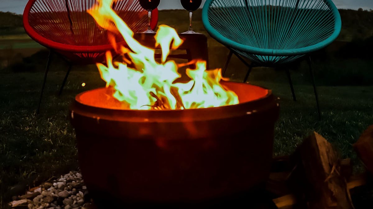 High Country winter pastime - each cottage has it's own firepit