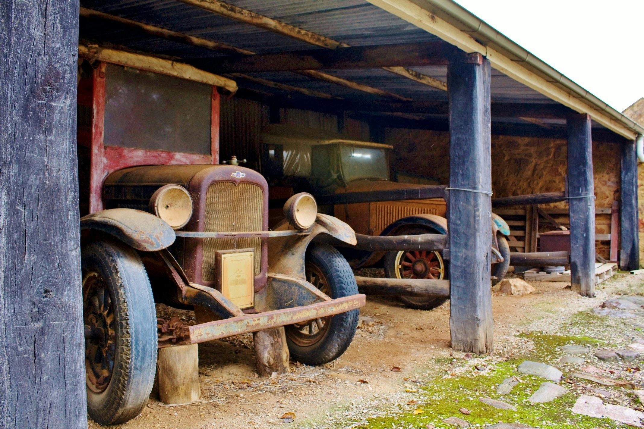 Vintage vehicles at Bungaree Station