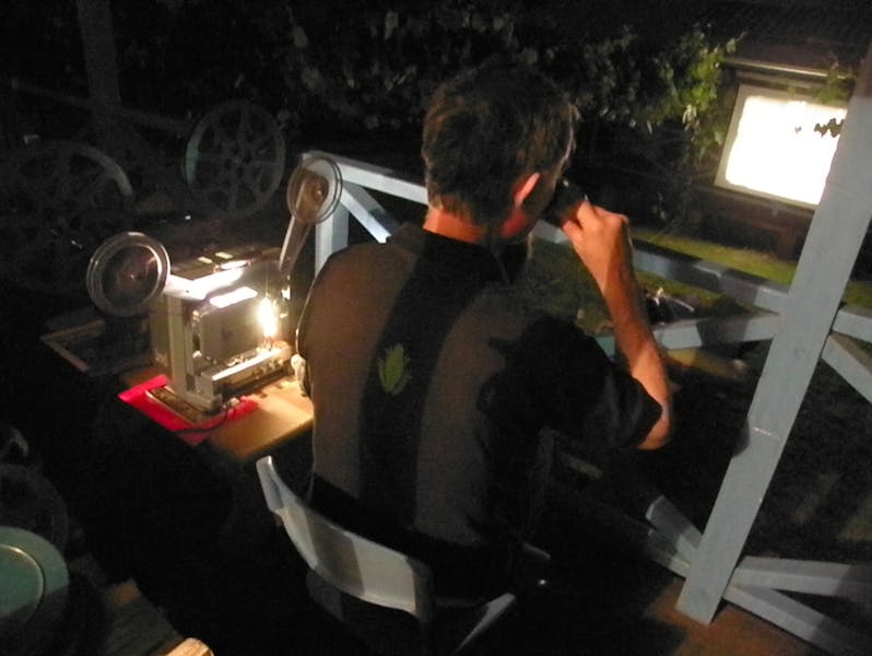Movies under the stars at Callicoma Hill Eco cabins