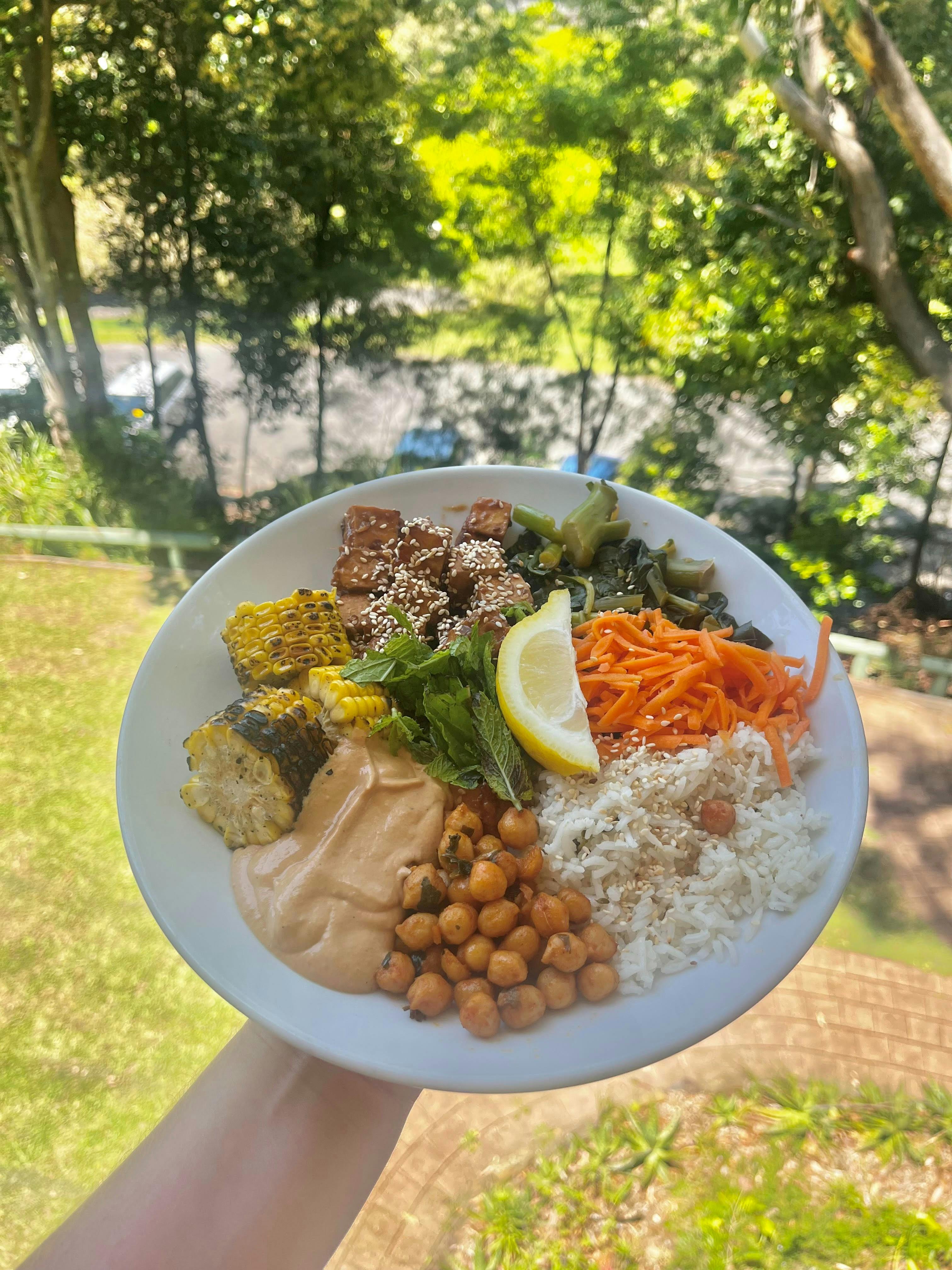 Plate of Vegan Food