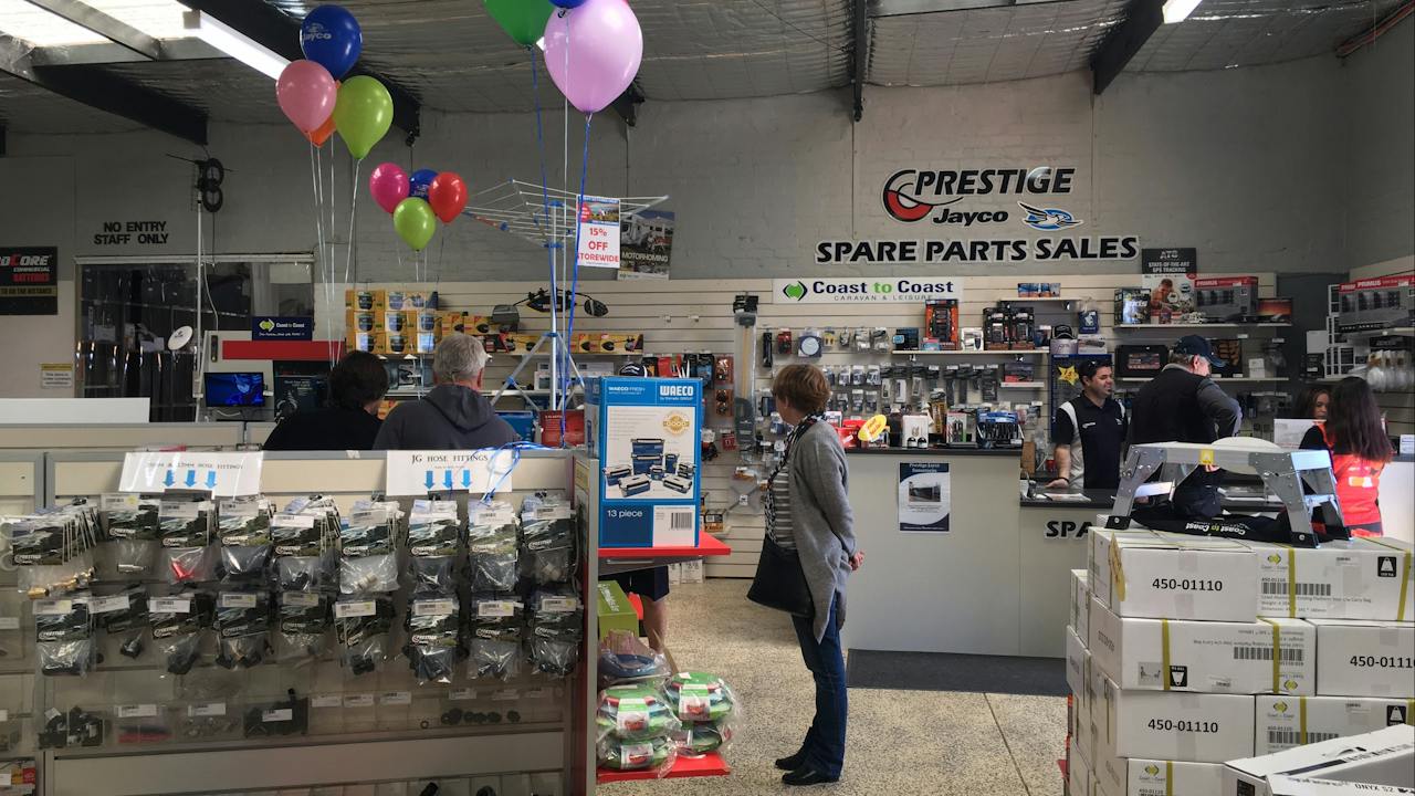 Inside our Parts and Accessories Store