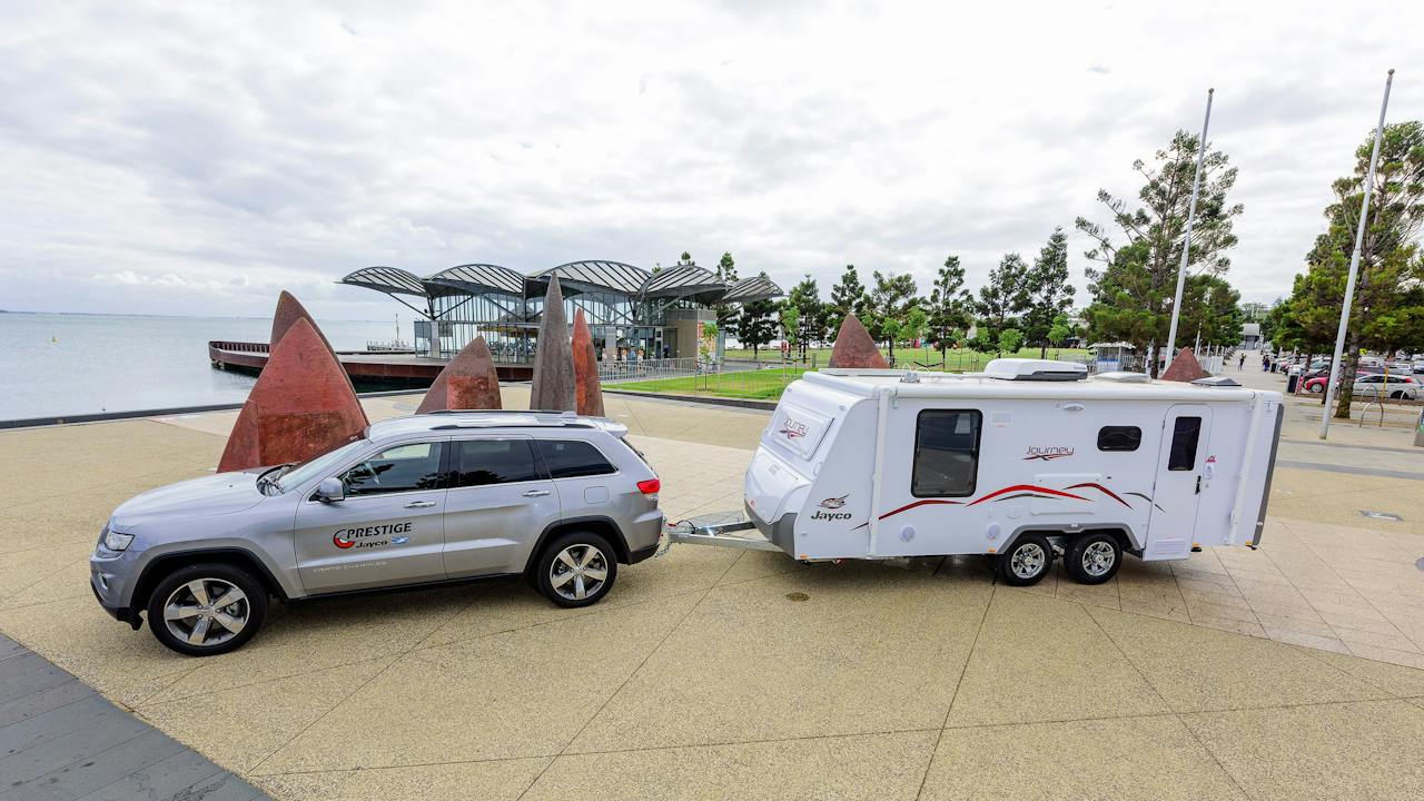 Prestuge Jayco Van on Geelong's Waterfront