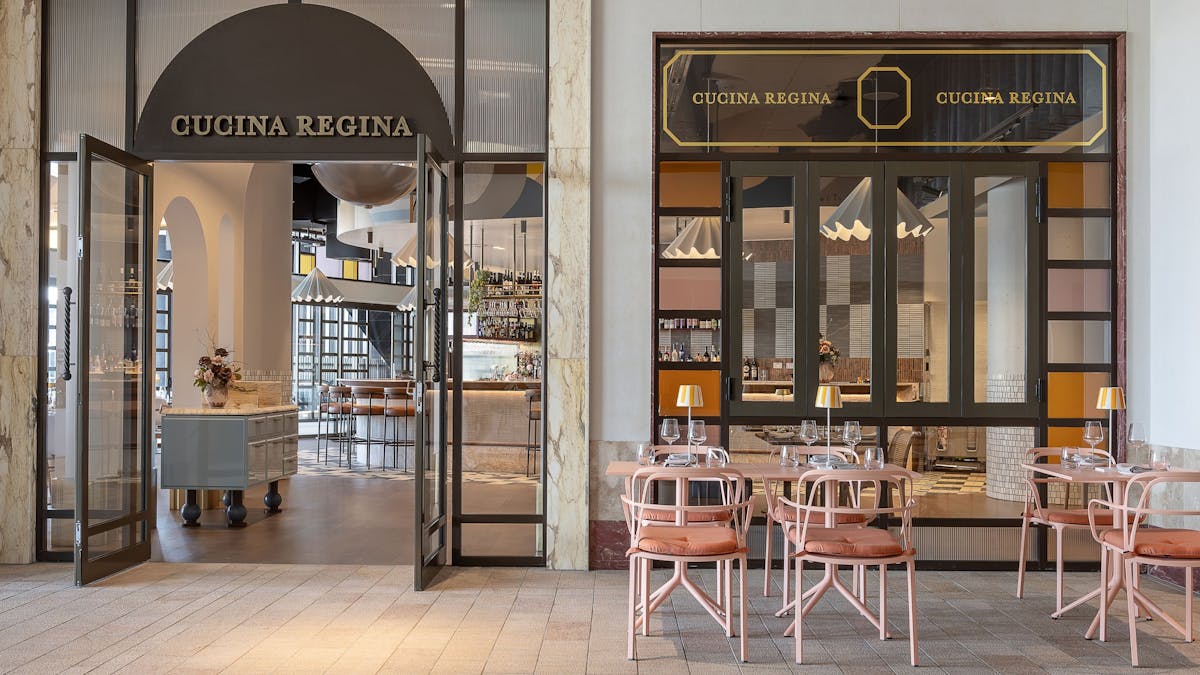 The front entrance of Cucina Regina