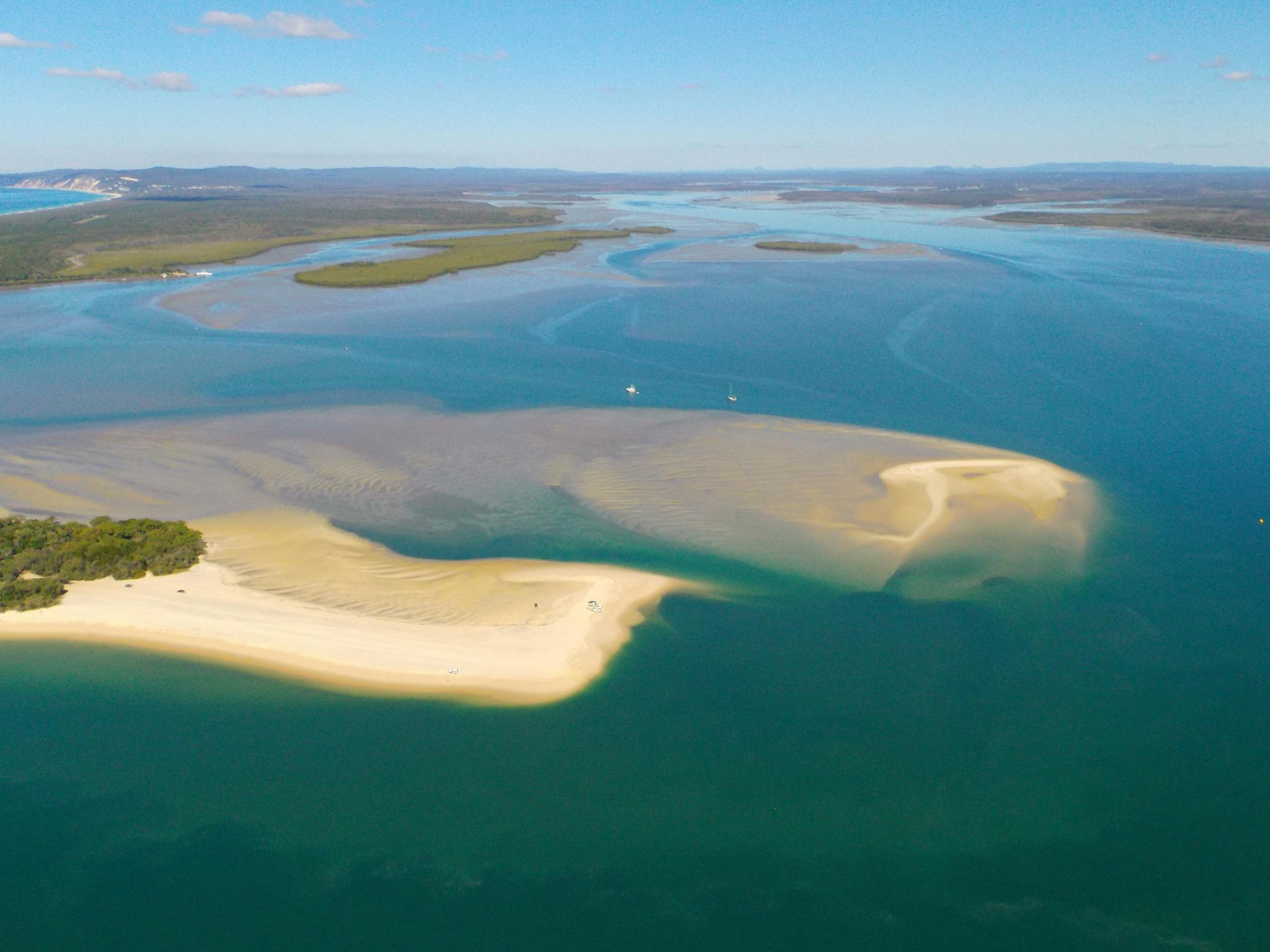 Entrance to Tin Can Bay Inlet and part of the Great Sandy Strait Entrance to Tin Can Bay Inlet and part of the Great Sandy Strait