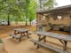 2 well equipped camp kitchens with seating area