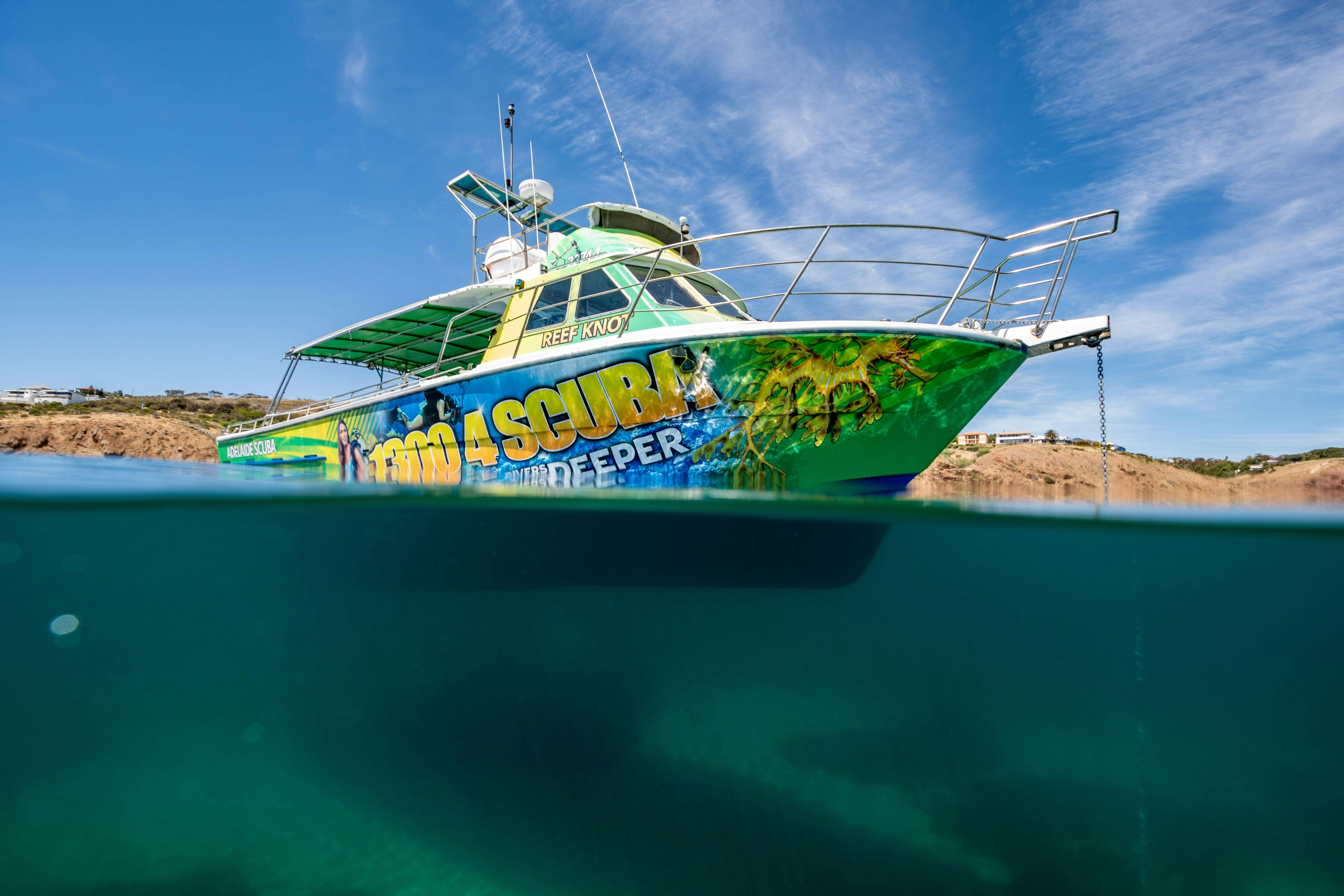 Reef Knot, Adelaide Scuba's custom dive boat