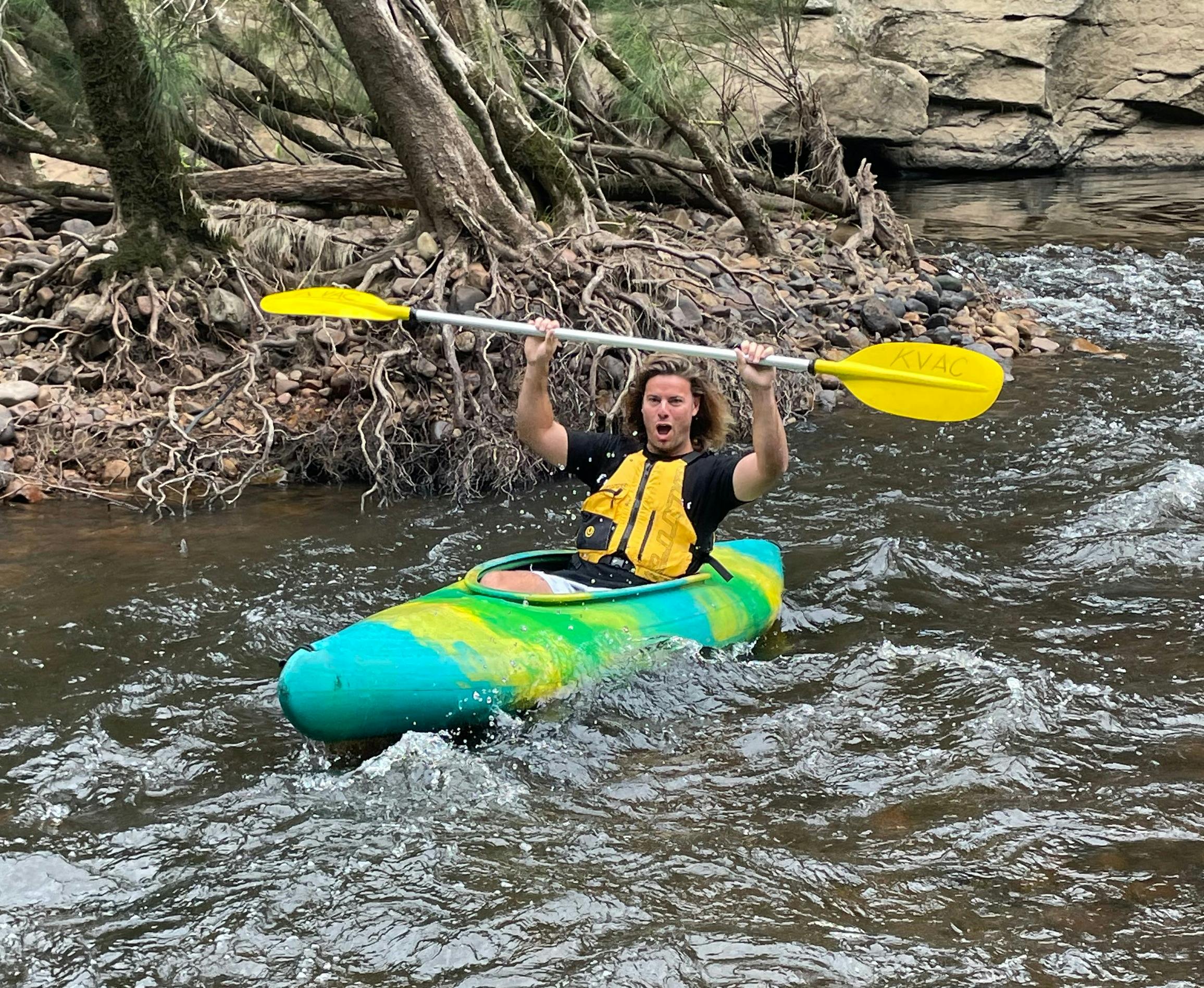 Our famous "First Rapid" underneath the historic Hampden Bridge, Kangaroo Valley