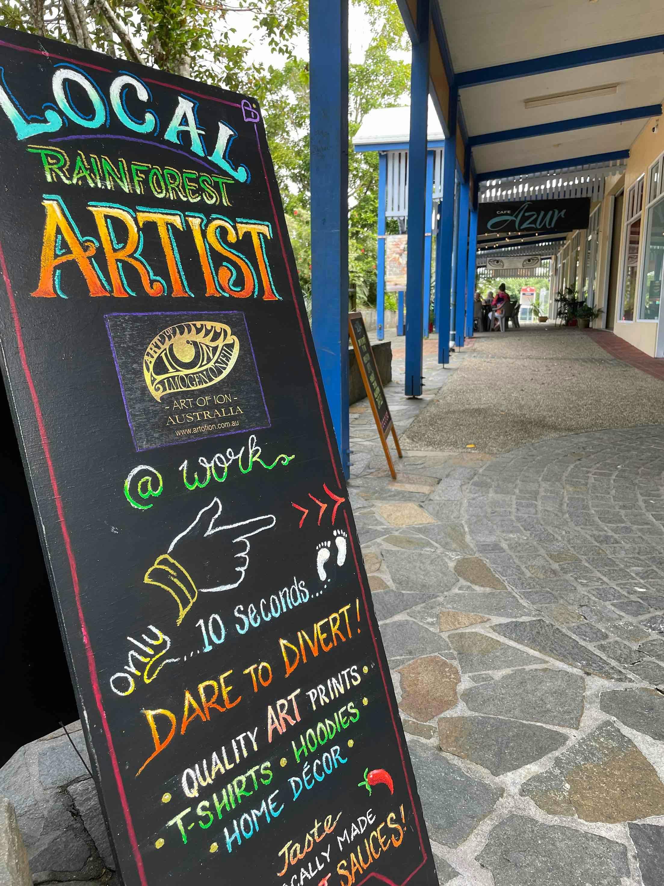 Art of ION sign on Condoo St.