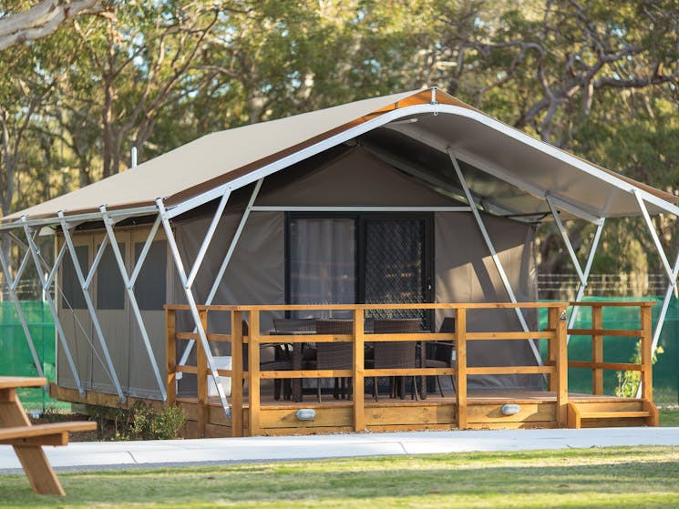 Safari Tent at Shoal Bay Holiday Park - Easy Camping