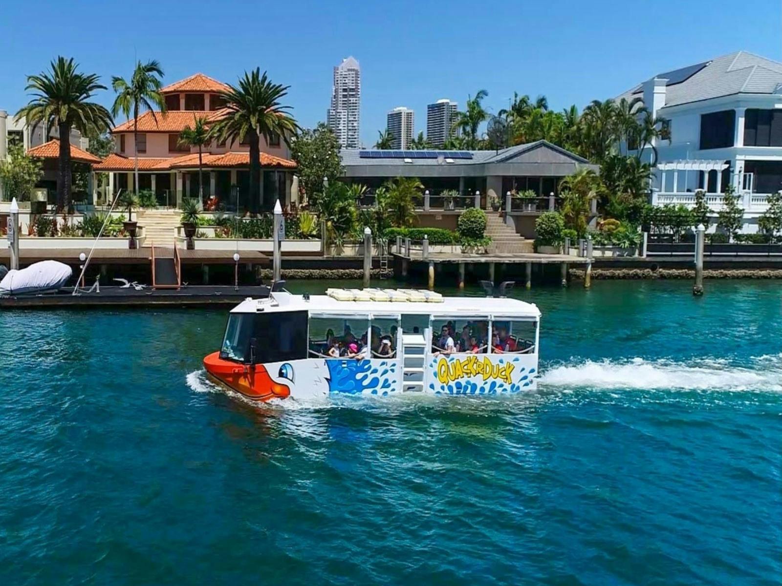 Duck boat in water