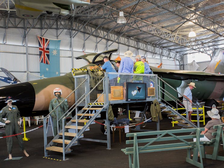 Sitting in the cockpit F-111