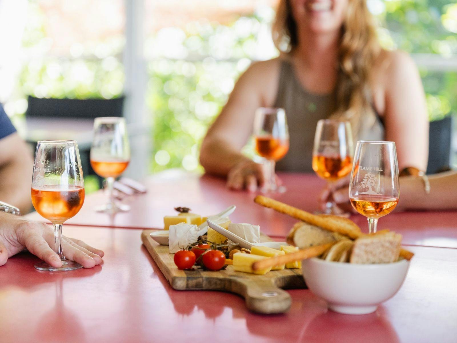 Enjoy local cheese board with your wine tasting