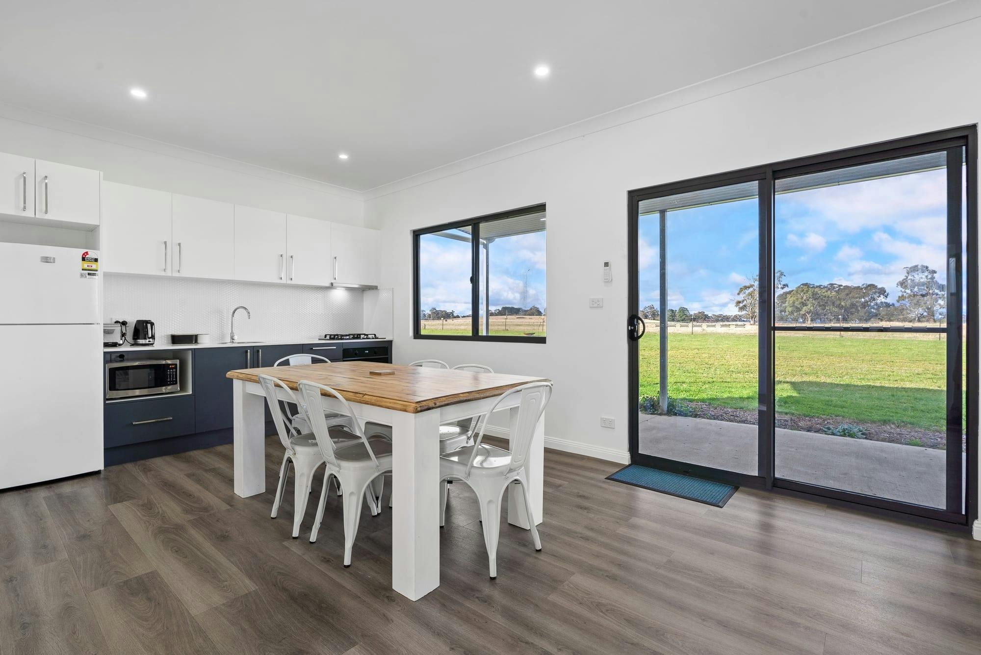 Dining and kitchen area