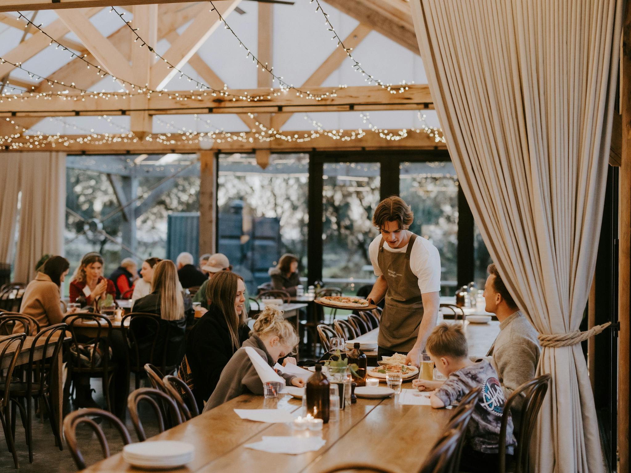 Dining in the Atrium