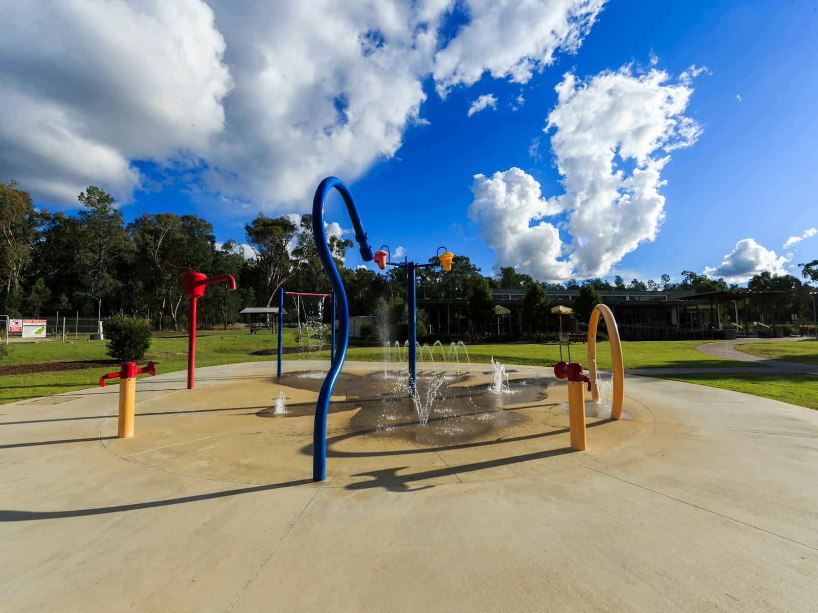 Water splash park at Reflections Holiday Parks Copeton Waters.