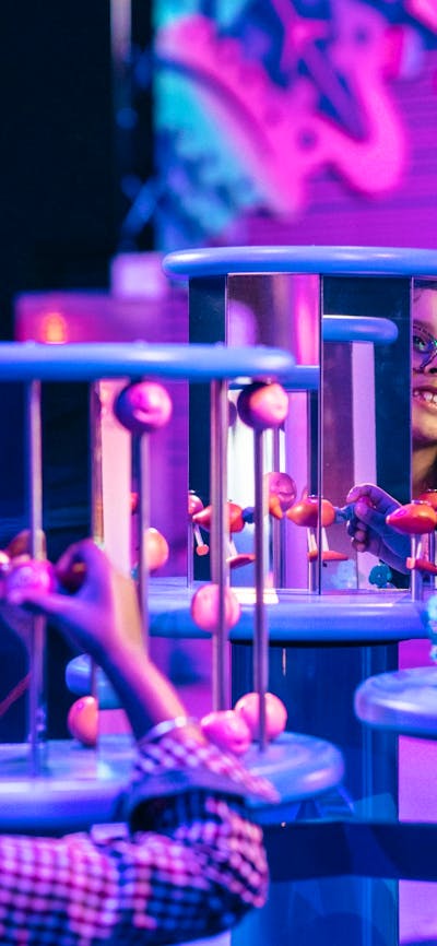 Children enjoying the Illuminate exhibition