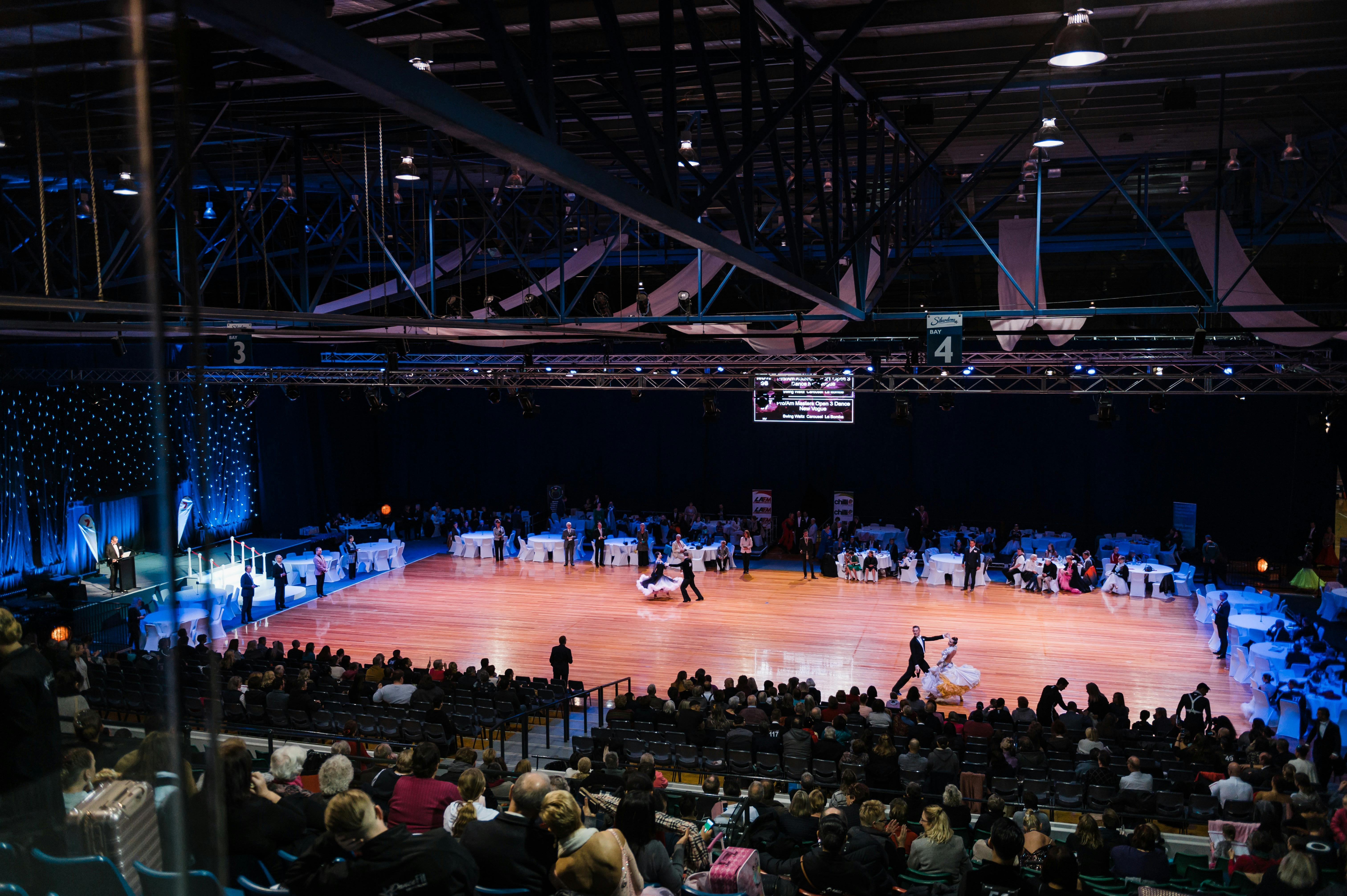 A look at the dance floor at the 2019 event from the C Reserve level seating