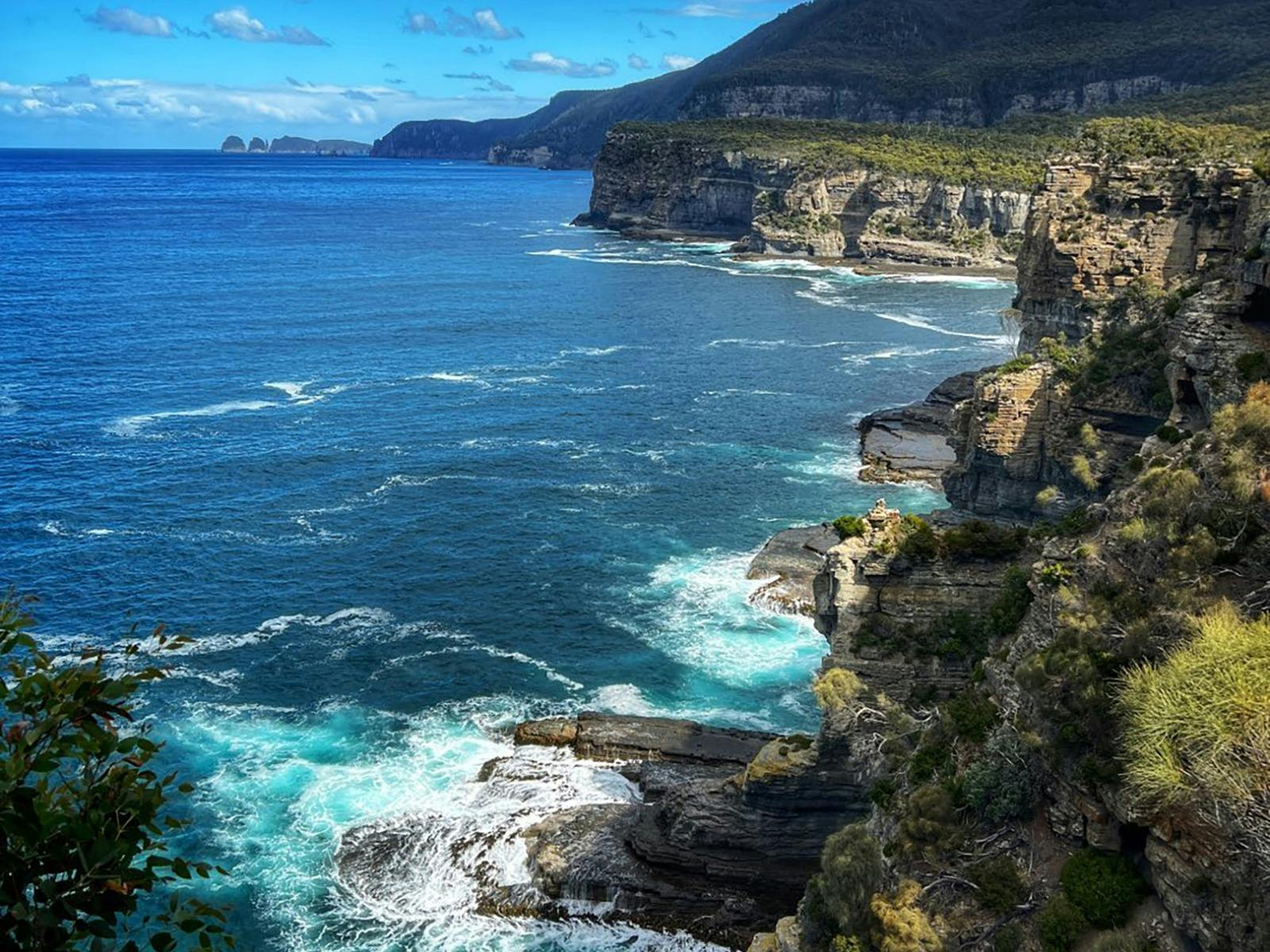 Looking south from Tasman Arch