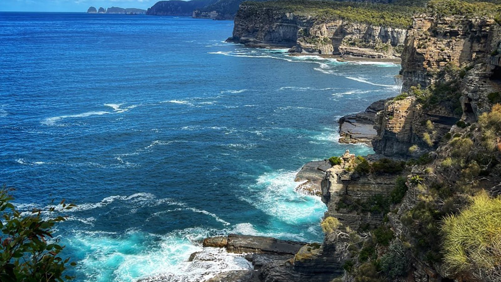 Looking south from Tasman Arch