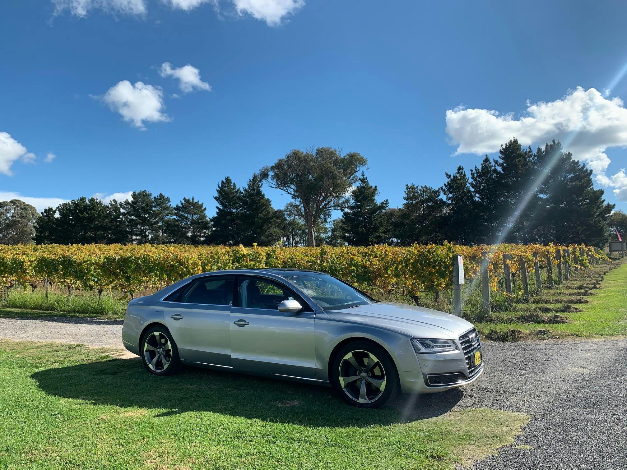 Audi A8 luxury vehicle  - a ray of sunshine!