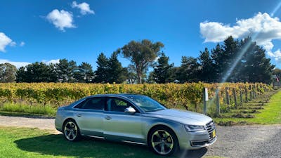 Audi A8 luxury vehicle - a ray of sunshine!