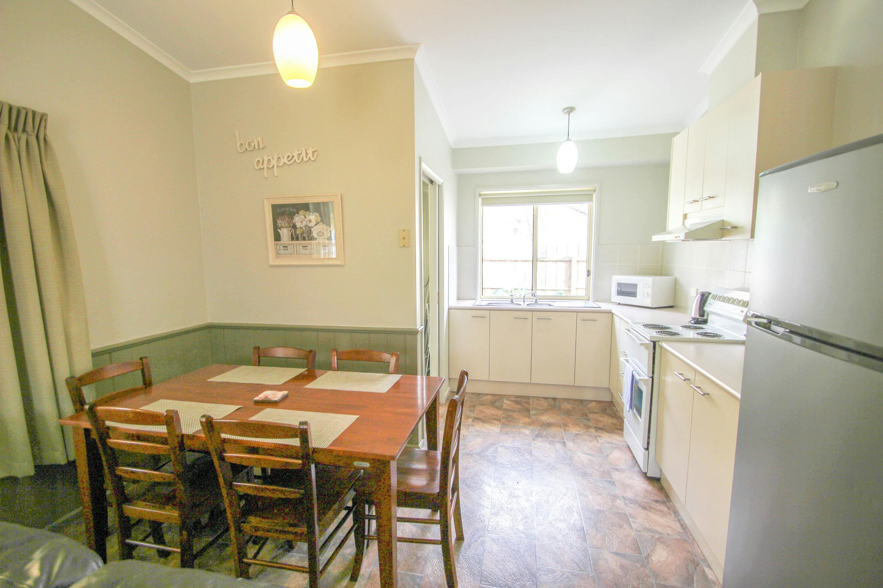 Dining and Kitchen at Silver Birches Unit 6