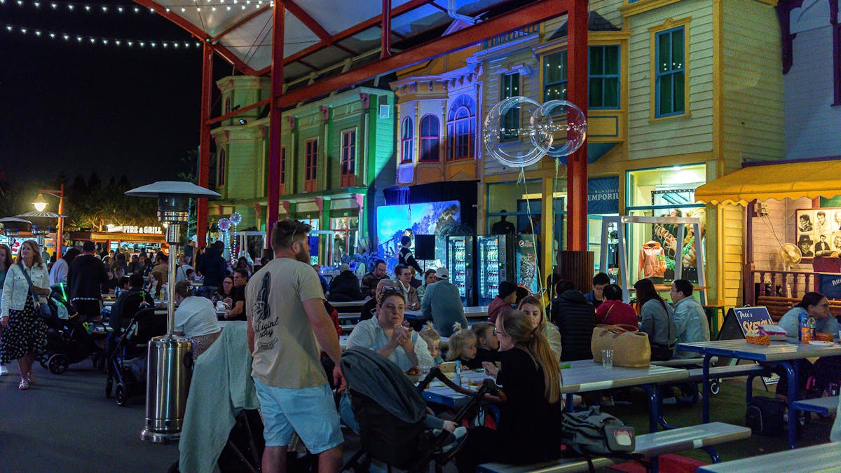 Crowd at Moonlight Night market