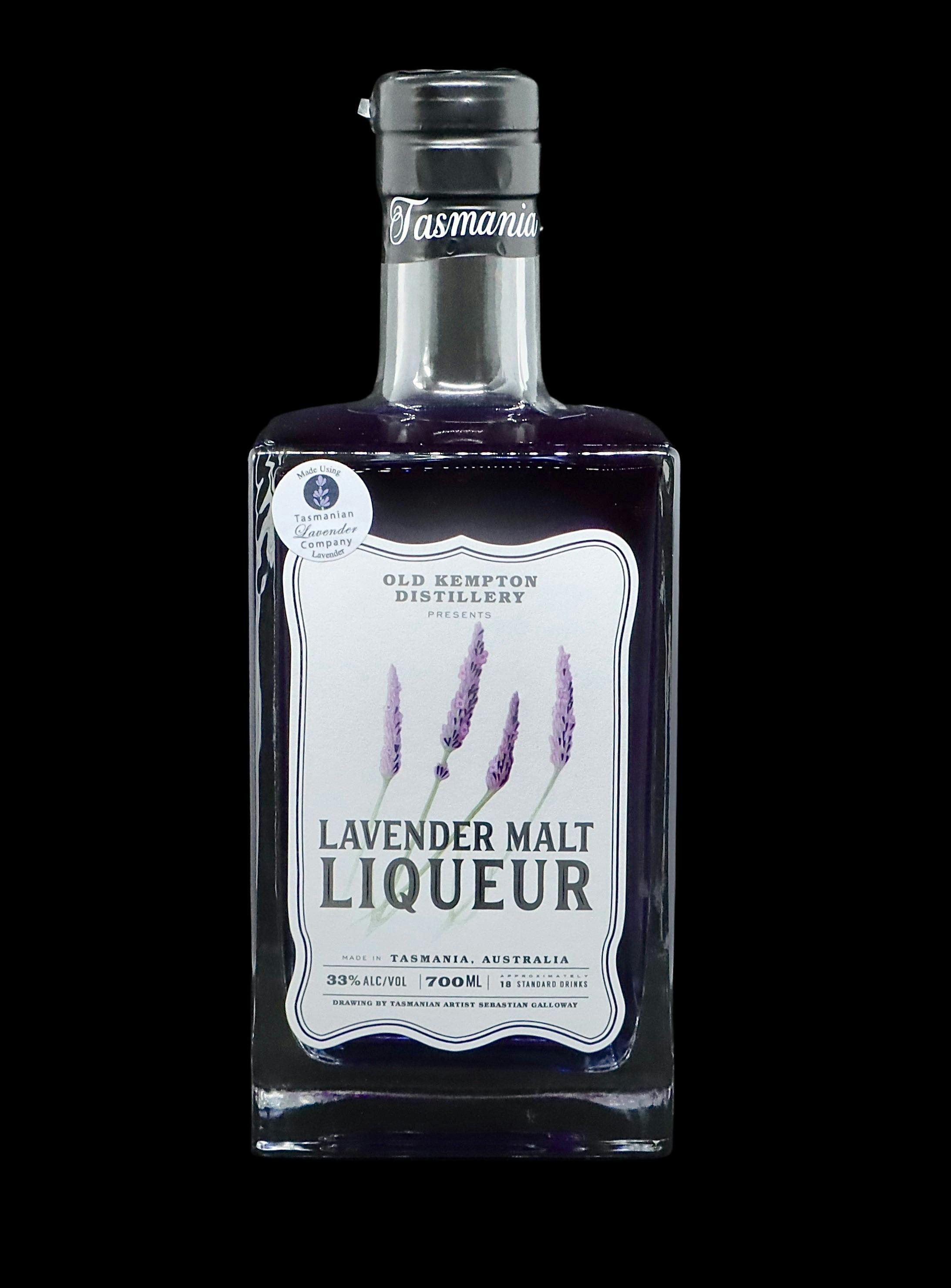 Lavender Malt liqueur, made using Tasmanian Lavender