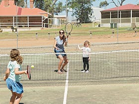A tennis court is available at Tod River Reservoir Reserve for the whole family to enjoy