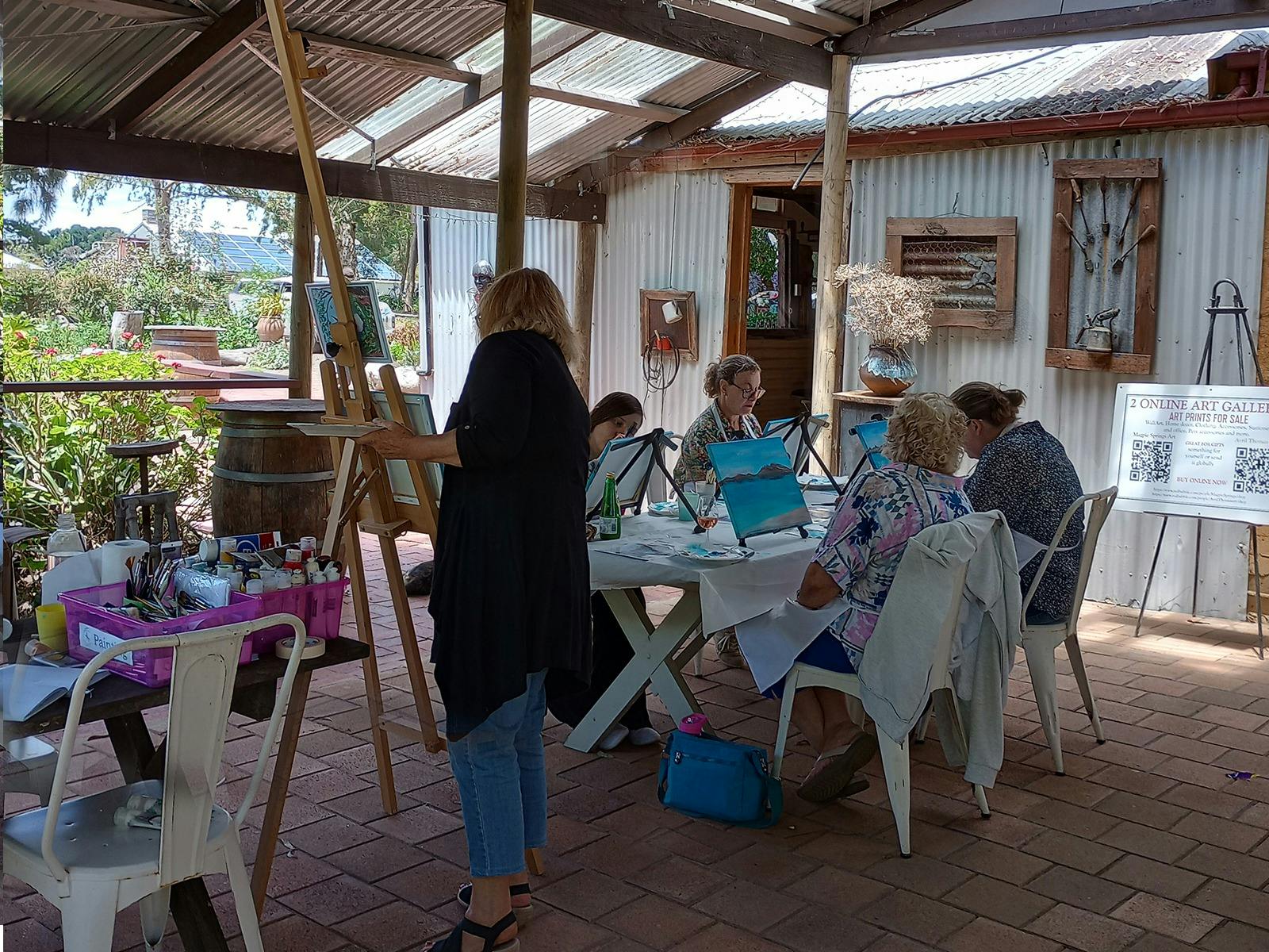 Paint and Sip Art Class for Beginners at Magpie Springs