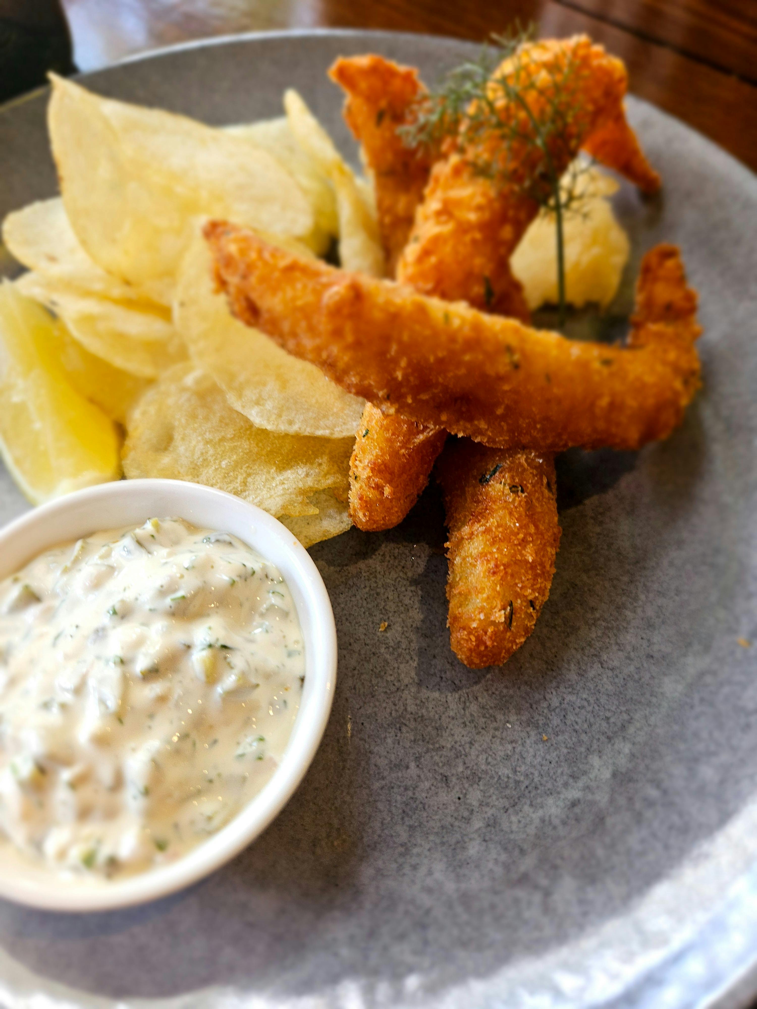 Goujon and Crisps
