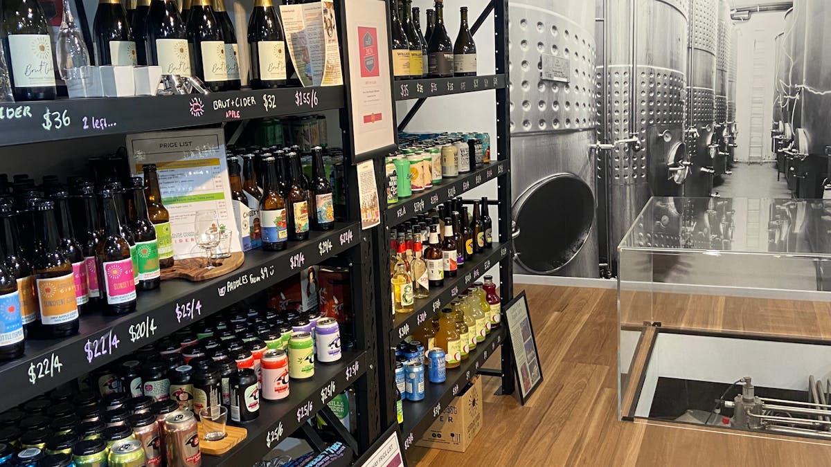 A selection of available ciders