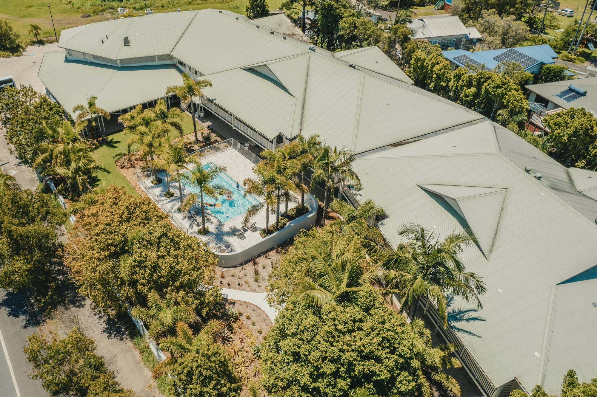 美麗的莊園鳥瞰圖