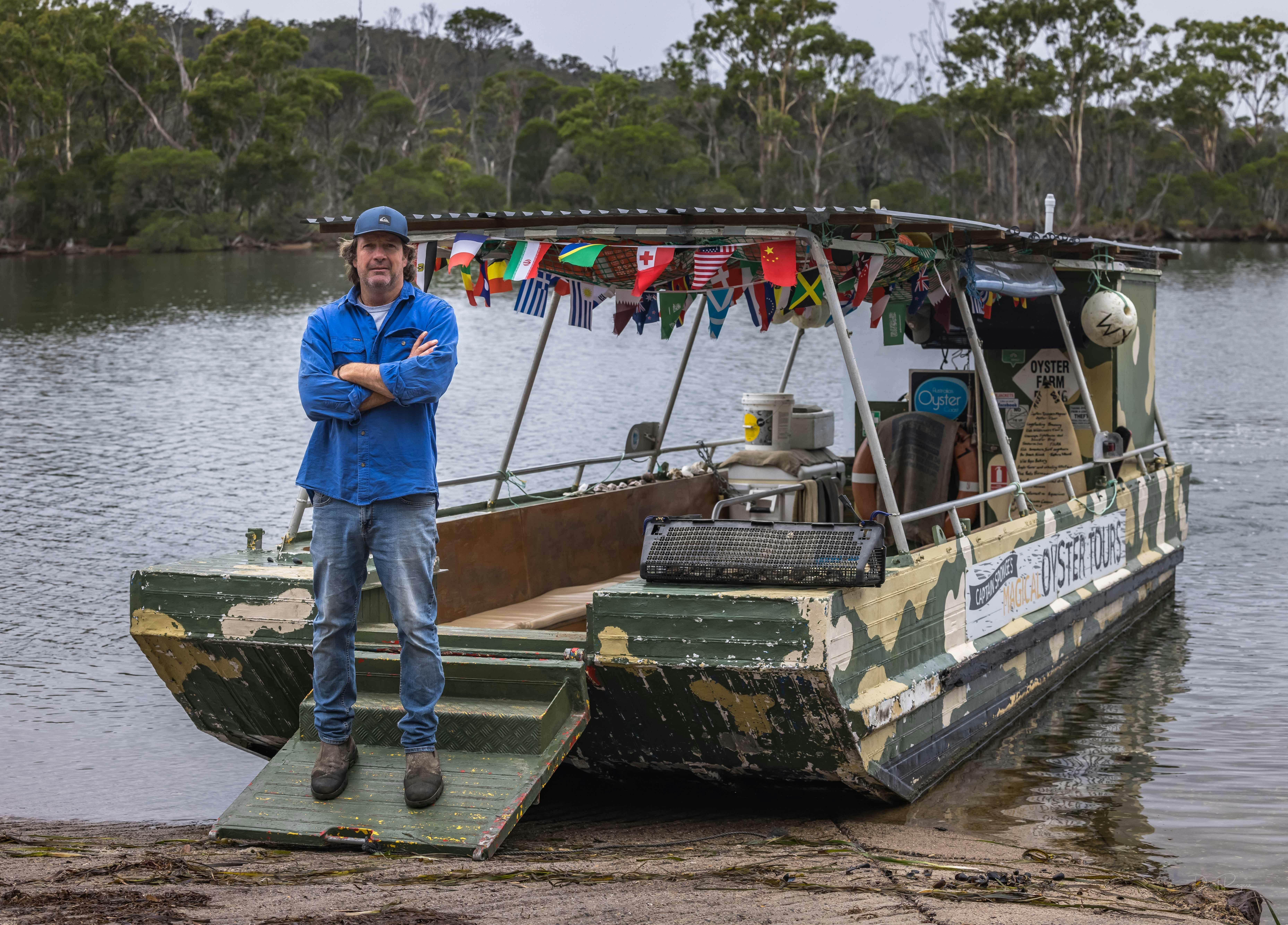 Captain Sponges Magical Oyster Tours, Pambula, Merimbula, Sapphire Coast, oyster tour, oysters