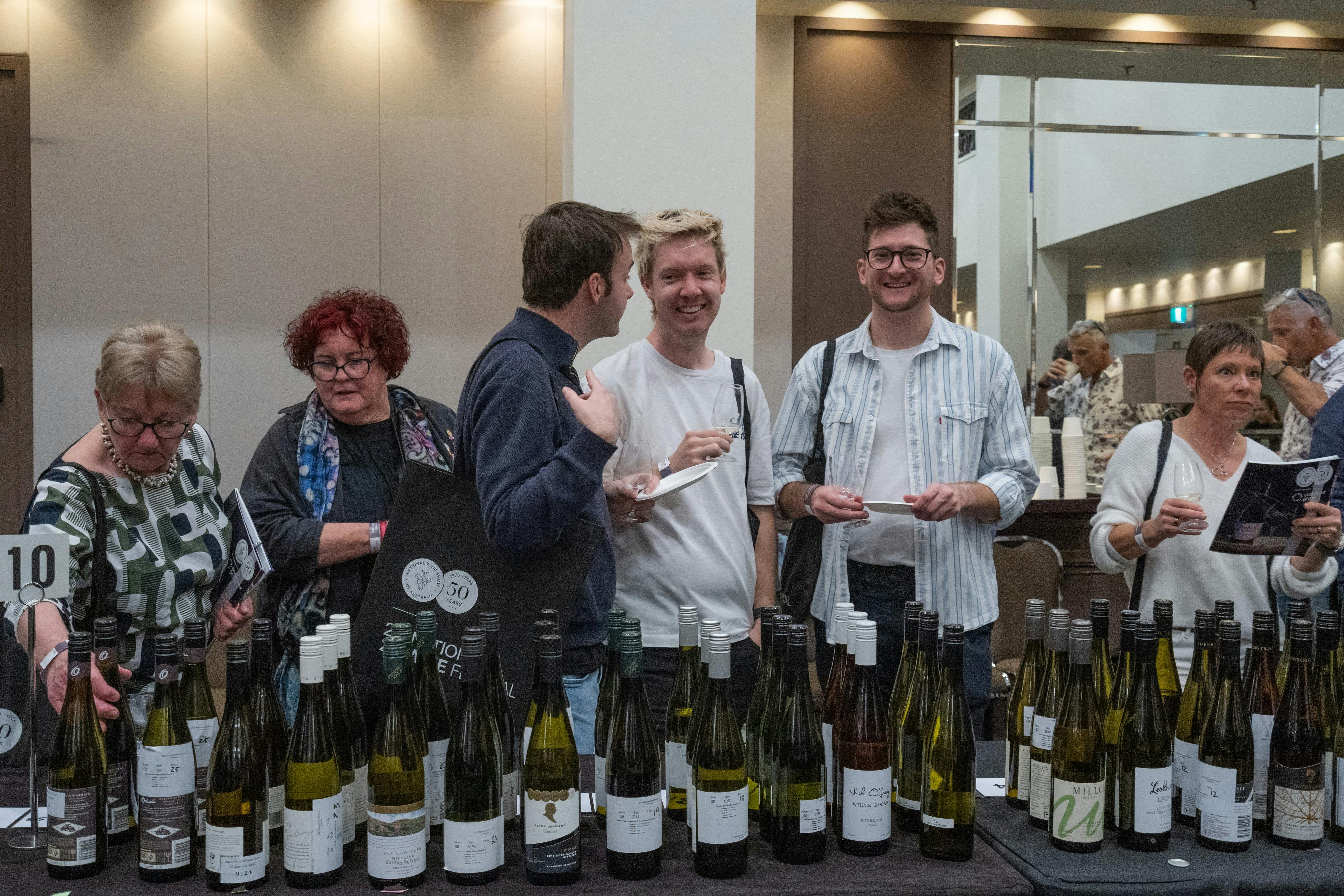 National Wine Festival - People laughing duirng the tasting