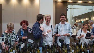 National Wine Festival - People laughing duirng the tasting