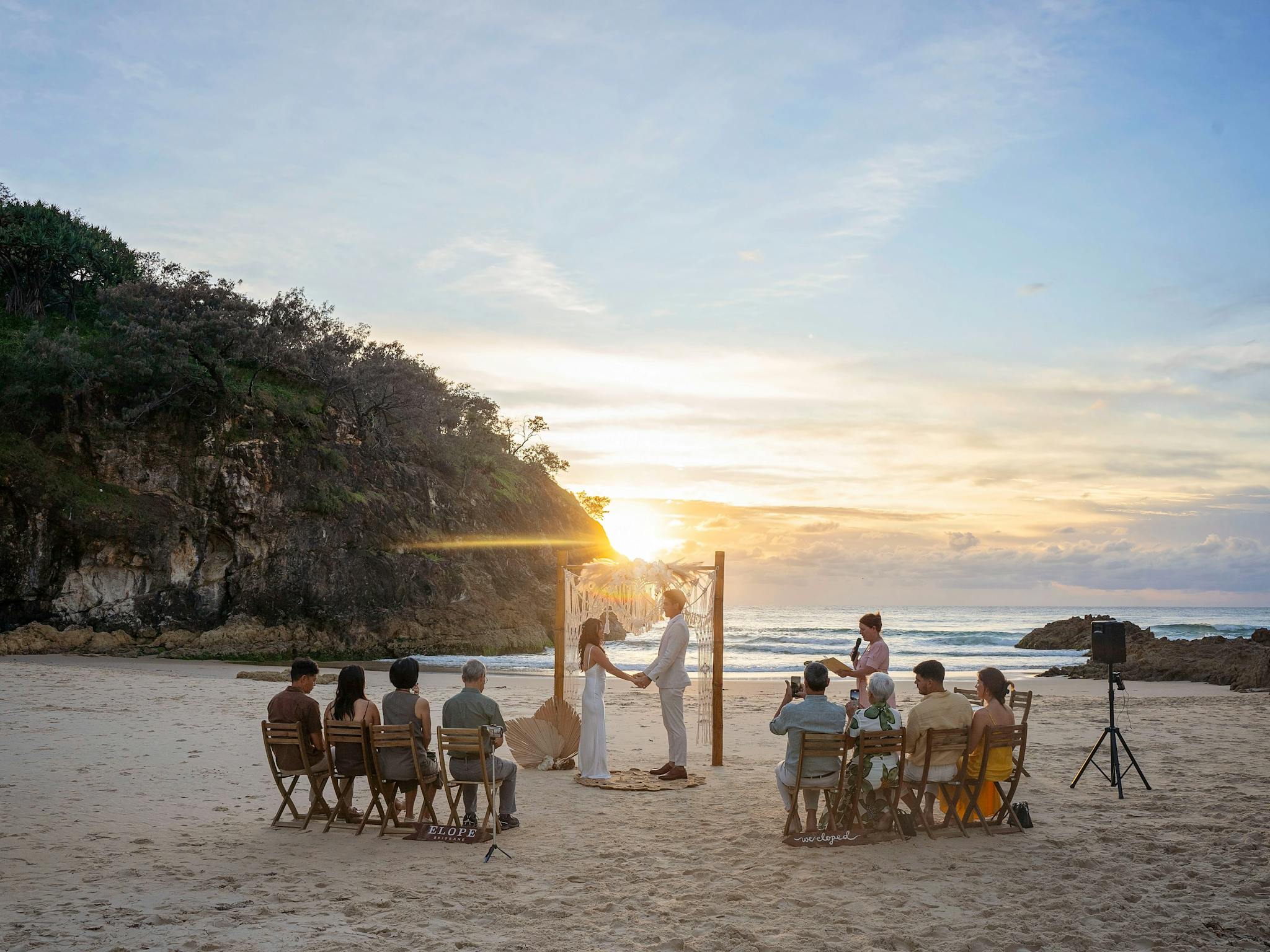 Beach wedding by Elope Stradbroke, Redlands Coast weddings by Elope Brisbane Beach wedding by Elope Stradbroke, Redlands Coast weddings by Elope Brisbane