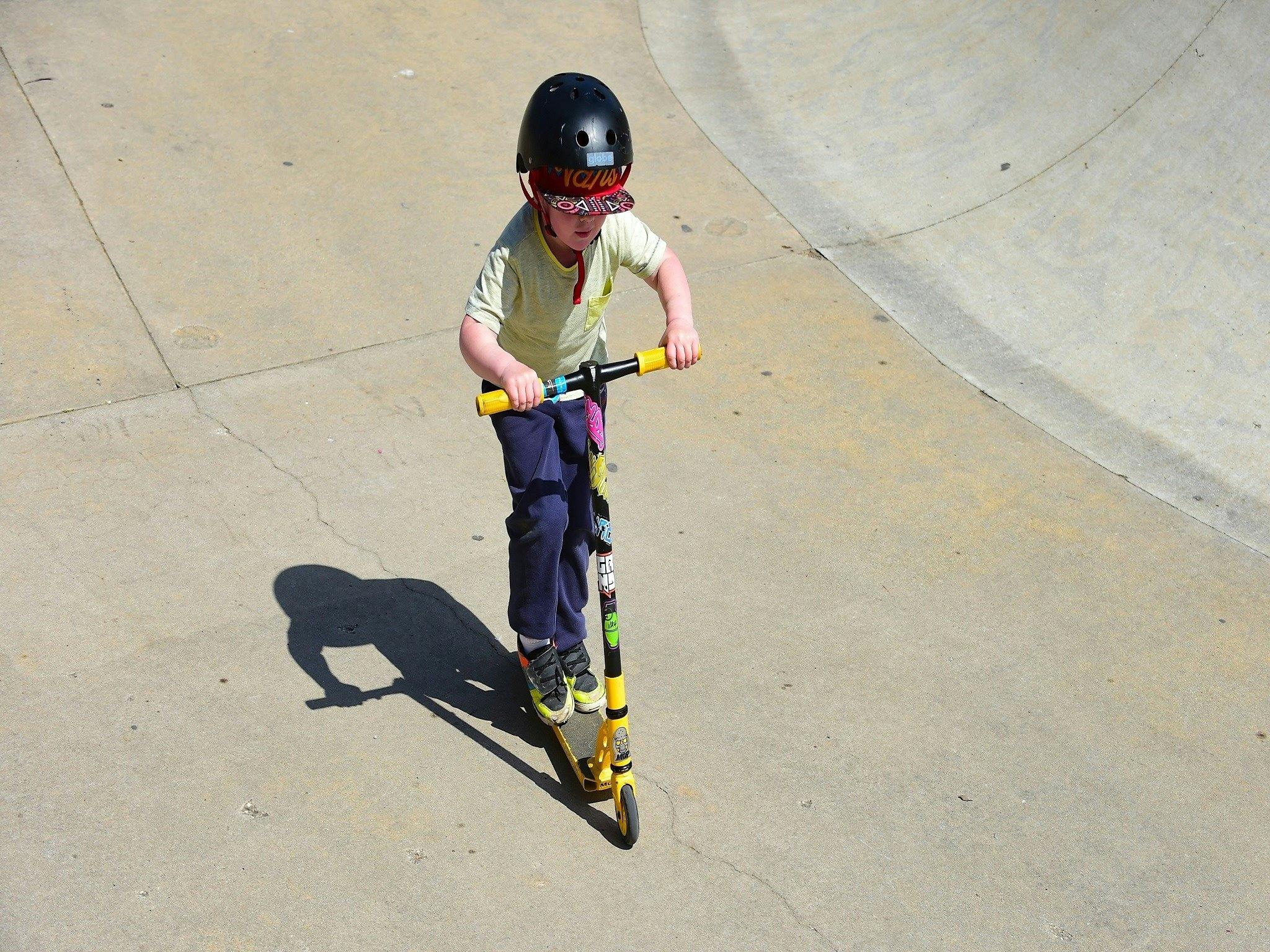 Child on Scooter