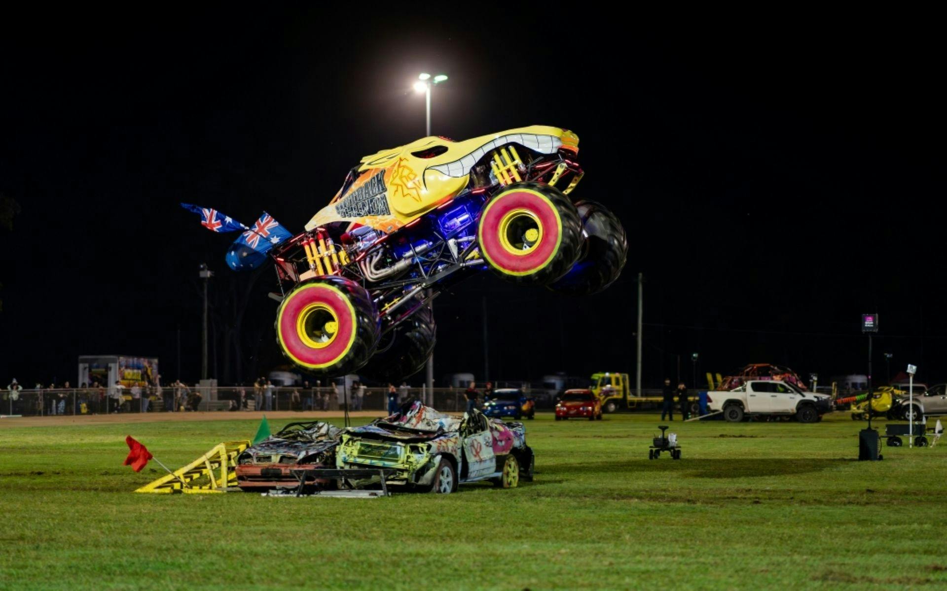Monster Truck Mayhem Thrills and Stunt Show Autobarn Carina International Speedway