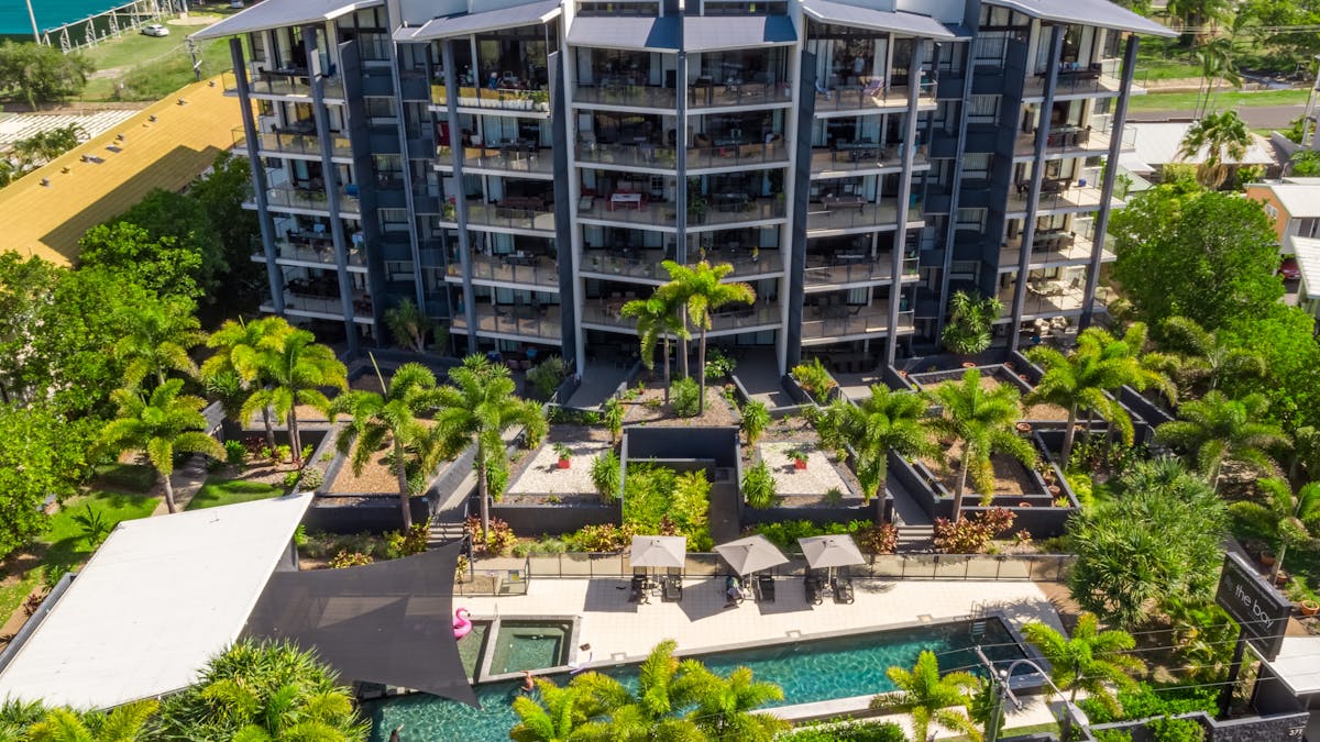 Aerial view of The Bay Apartments