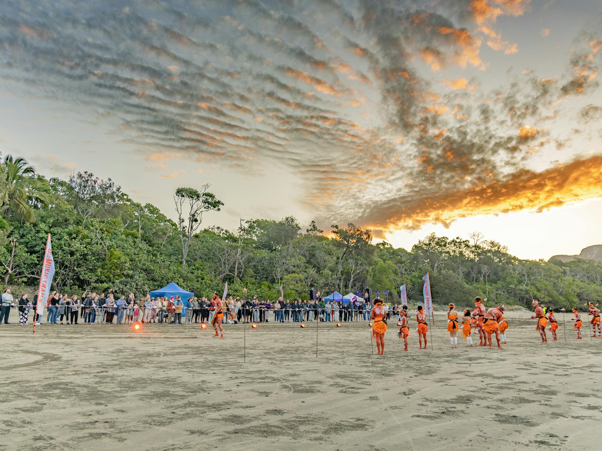Tchundal Malar Dancers at Cape Hillsborough Tchundal Malar Dancers at Cape Hillsborough