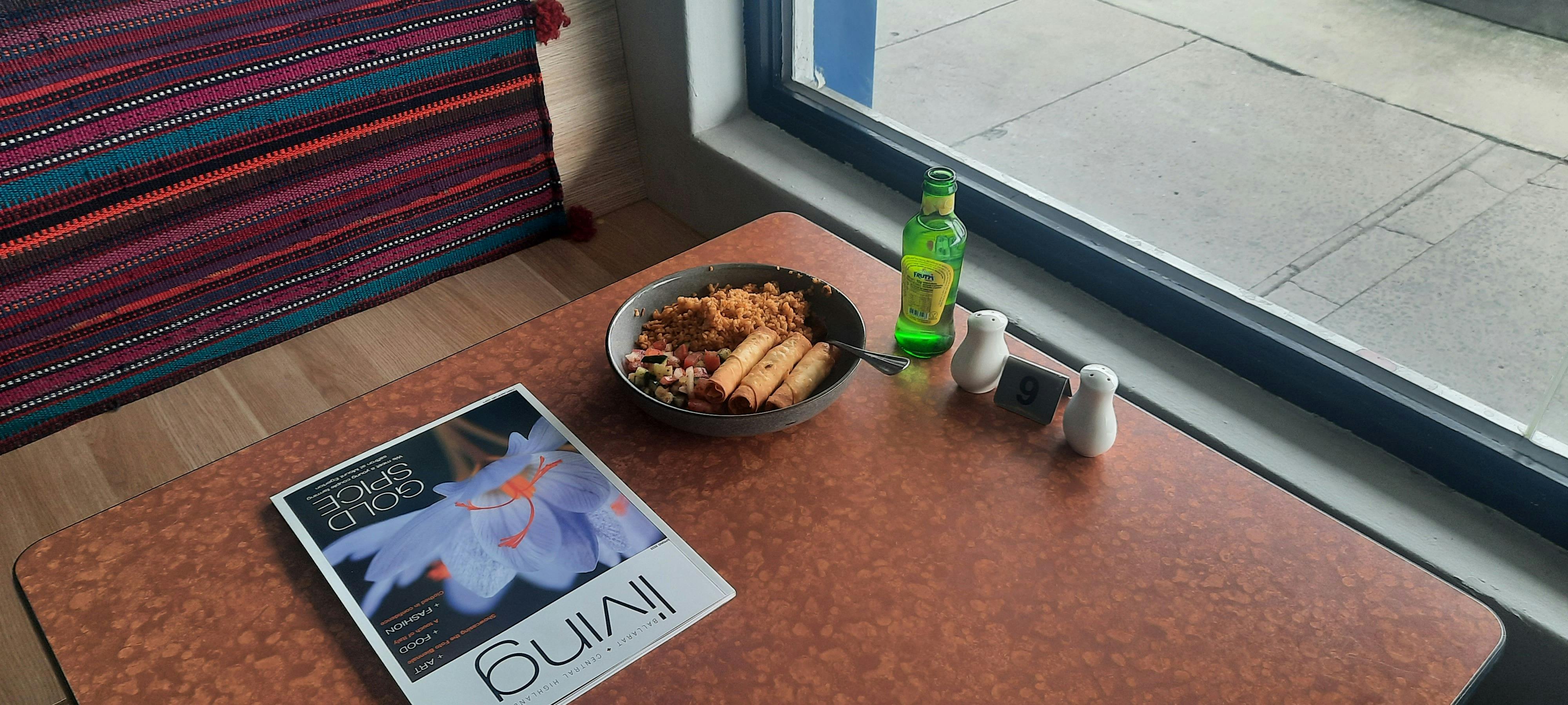 Meal by the window