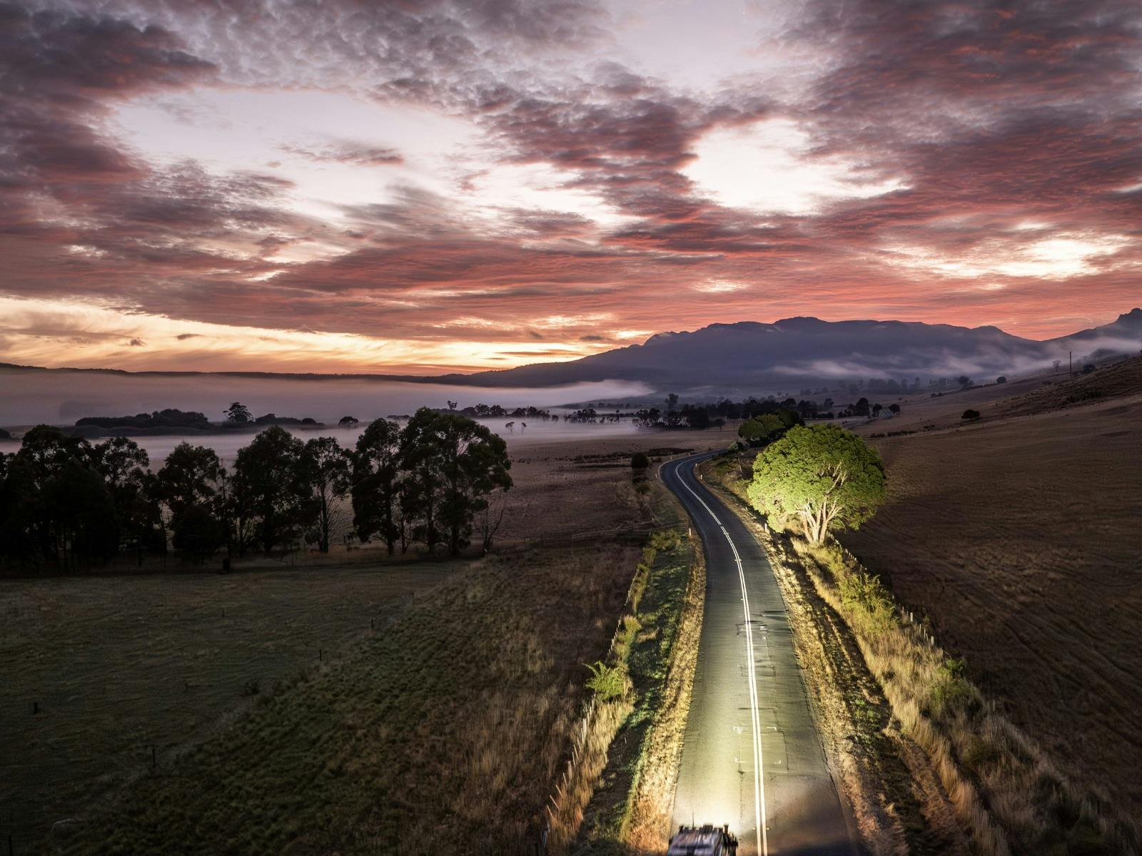 Driving towards New Norfolk