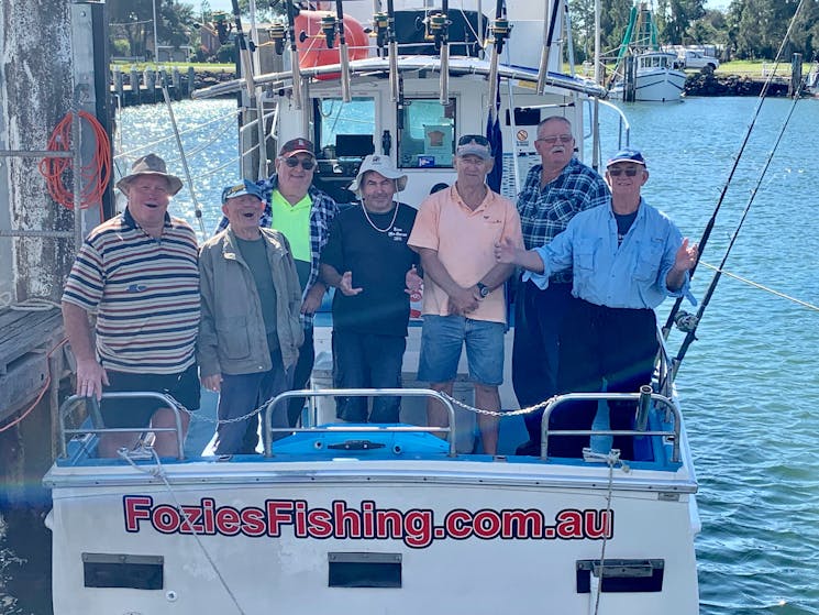 Phil Warner group of fishermen - Ed, Dick, Geoff, Shaun, Bruce, & Garry were back for another year.