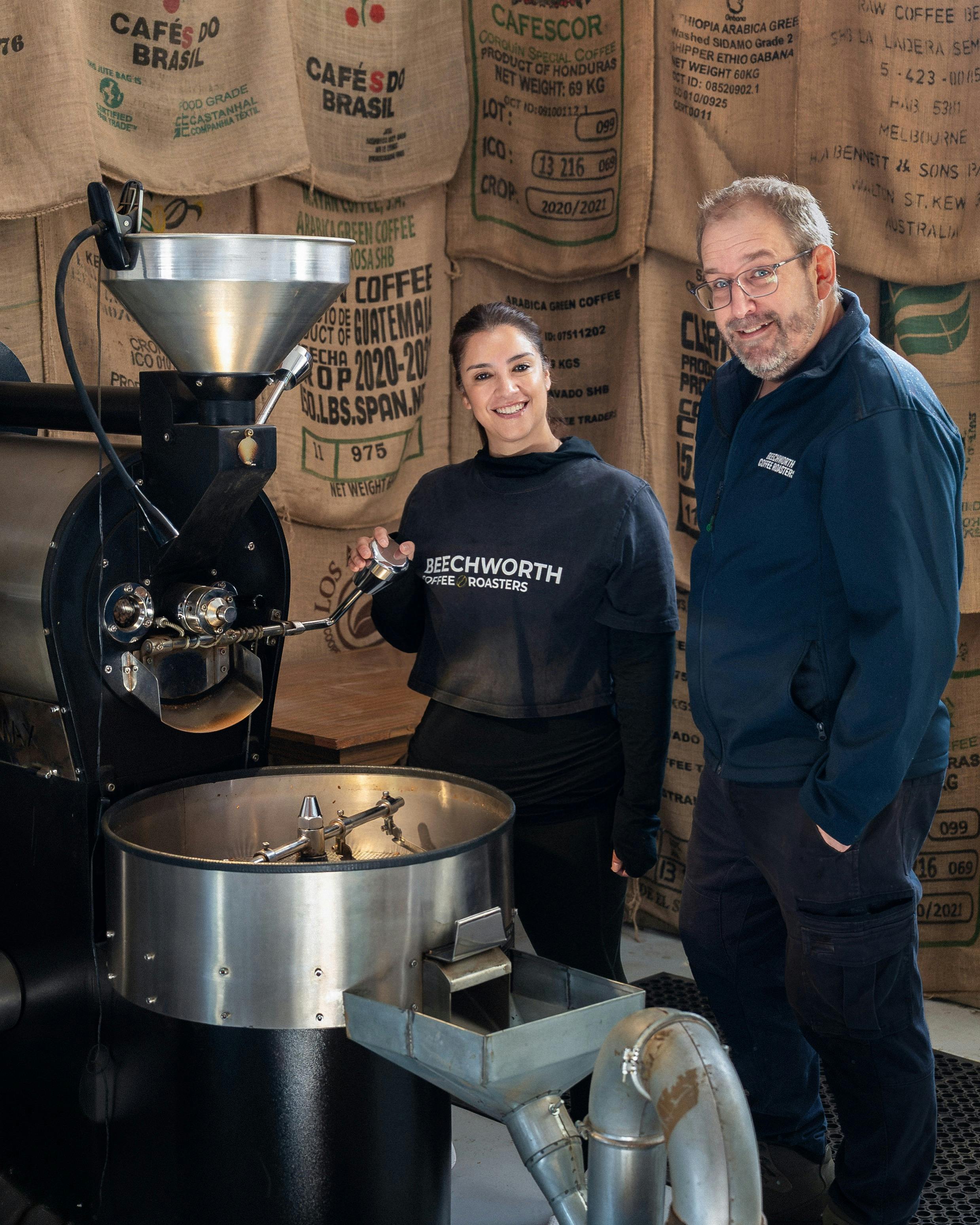 Karla and Angus, owners of Beechworth Coffee
